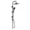 Set Dus Altar Black, Furtun 1.5m, Inox, Comutator 2 Functii, Dus Fix+Manual, Negru/Argintiu, Protectie Anticalcar, Garantie 24 Luni