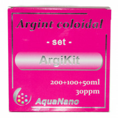 SET ARGINT COLOIDAL "ARGIKIT" (forte 100ml+Argipuff 100ml+BB-puff 50ml) 30ppm