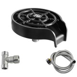 Dispozitiv pentru clatire pahare, Kit spalare rapida sub jet presiune apa, Rinser cu 5 orificii de pulverizare