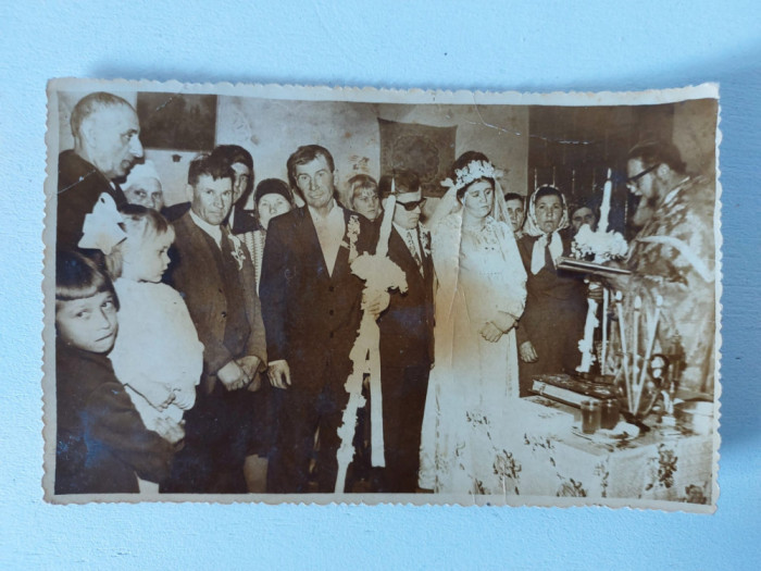Fotografie nunta, anii 60, 13x8.5