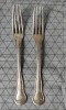 Lot de 2 furculite argintate, de colectie, Set tacamuri
