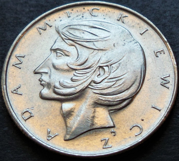 Moneda 10 ZLOTI - POLONIA, anul 1975 *cod 4841 A = A.UNC - Adam Mickiewicz