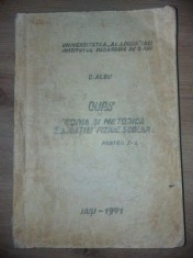 Curs de teoria si metodica educatiei fizice scolare- C. Albu