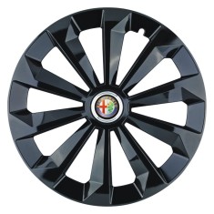 Set 4 Capace Roti 14 inchi (R14) Fame Negru, Compatibile Cu Alfa Romeo