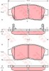 Set placute frana,frana disc TOYOTA COROLLA Hatchback (E11) (1997 - 2002) TRW GDB3300
