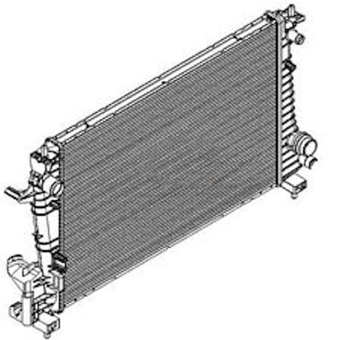 Radiator racire Chevrolet Aveo, 08.2011-2014, Motorizare 1, 4 74kw Benzina, tip climatizare Cu/fara AC, cutie automata, dimensiune 549x398x16mm, Cu l