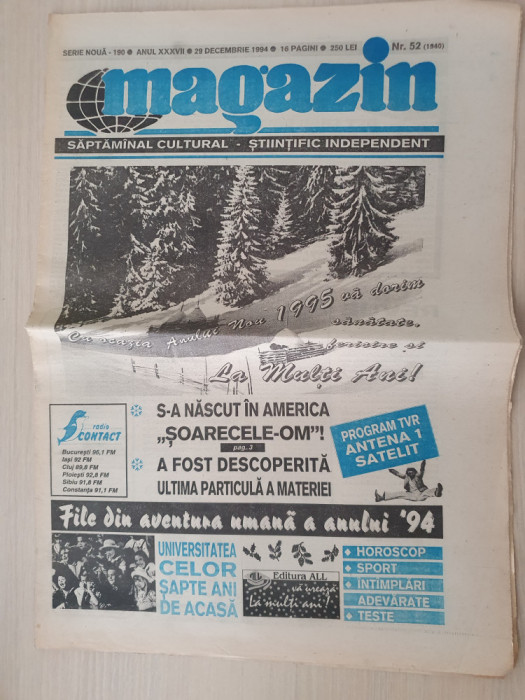 magazin 29 decembrie 1994-numar cu ocazia anului nou