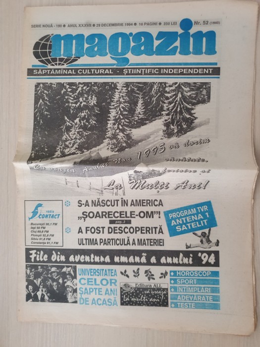 magazin 29 decembrie 1994-numar cu ocazia anului nou