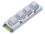 Tastatură Metalică 4 Butoane Rezistentă