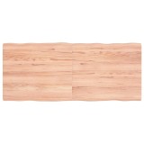 vidaXL Blat masă, 140x60x(2-4) cm, maro, lemn tratat contur organic