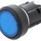 Comutator acționat prin apăsare 22mm, albastru