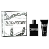 Zadig Voltaire This Is Him - Set Cadou (Apa de Toaleta 50 ml + Gel de dus 50 ml), Barbati