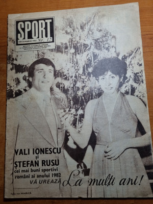 sport decembrie 1982-art.universitatea craiova fruntasa a fotbalului european foto