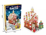 Casetă de Depozitare tip Căsuță de Turtă Dulce Jaki FunDesk - Set de Construcție, 259 Piese