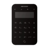 Tastatura wireless Hikvision AX PRO cu LCD 868 MHz, neagra, 3 TAG-uri