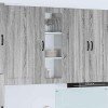 VidaXL Dulap suspendat de bucătărie Gri Sonoma 40 x 31 x 100 cm 885101