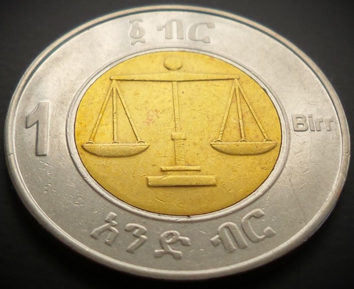 Moneda exotica bimetal 1 BIRR - ETIOPIA, anul 2016 * cod 2828