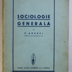 SOCIOLOGIE GENERALA de PETRE ANDREI, 1936