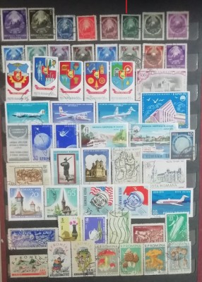PR 58 - Lot timbre romanesti vech si foarte vechi - obliterate foto