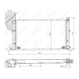 Radiator racire motor Nrf 50558