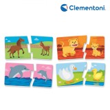 Joc Educativ Clementoni, Agerino Mămici și Pici, Multicolor, 12 Piese, V&acirc;rstă Recomandată 2+ Ani