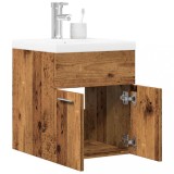 Set mobilier de baie, 2 piese, lemn vechi, lemn prelucrat
