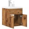 vidaXL Set mobilier de baie, 2 piese, lemn vechi, lemn prelucrat