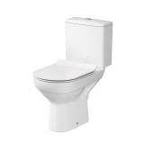 Set vas WC stativ Cersanit, City New, Rimless cu rezervor si capac Soft-Close inclus