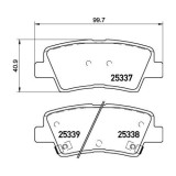 Placute frana Hyundai I30 (Pde, I30 Estate (Pde), I30 Estate Van (Pde), I30 Fastback (Pde, I30 Hatchback Van (Pde), Kona (Os, Kona Box/Suv (Os; Kia C, BREMBO