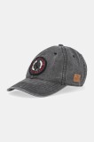 Aeronautica Militare șapcă de baseball din bumbac culoarea negru, cu imprimeu, HA1211CT2476