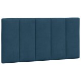 Cumpara ieftin Perna tablie de pat, Hanko, albastru, 100 cm, catifea