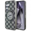 Husa MagSafe pentru Samsung Galaxy S25 S931, Karl Lagerfeld, IML Monogram Karl &amp; Choupette&#039;s Heads, Neagra