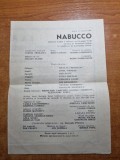 Program opera - nabucco - 29 martie 1988