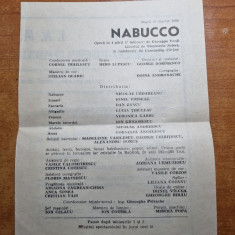 program opera - nabucco - 29 martie 1988