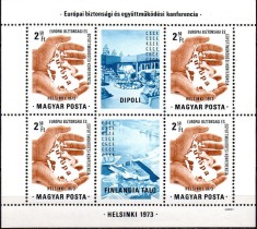 UNGARIA 1973, CSCE Helsinki, MNH, serie neuzata