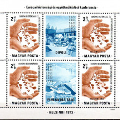 UNGARIA 1973, CSCE Helsinki, MNH, serie neuzata