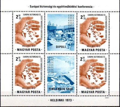 UNGARIA 1973, CSCE Helsinki, MNH, serie neuzata foto