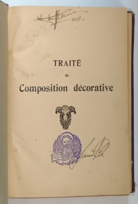 TRAITE DE COMPOSITION DECORATIVE par JOSEPH GAUTHIER et LOUIS CAPELLE , ANII &amp;#039; 20 foto