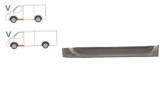 Panou reparatie usa Mercedes Vito, Clasa V, 2003-2014 Partea Stanga, Fata, jgheab inferior