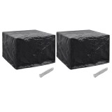 Huse mobilier gradina, 2 buc., 8 ocheti, 122 x 112 x 98 cm