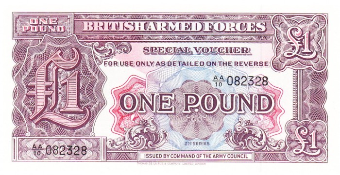 British Armed Forces 1 Pound 1948 P-22a UNC