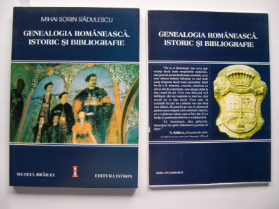 Genealogia Romaneasca . Istoric si bibliografie - Mihai Sorin Radulescu + PLANSE foto