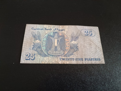 Bancnota 25 Piastres Egipt foto