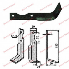 Cutit motocultor 185mm x 30mm (dreapta) AGRIA