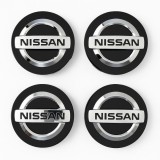 Set 4 Capace Jante Aliaj Nissan &ndash; 54mm Negre