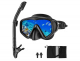 Cumpara ieftin Set scuba diving si snorkeling Nigecue pentru adulti, ochelari si masca de scufundare - RESIGILAT