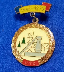 Insigna UTC - Uniunea Tineretului Comunist (aniversare 1948-1973)
