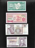 Set Burundi 10 + 20 + 50 + 100 francs aunc-unc