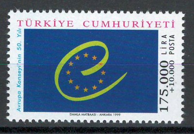 Turcia 1999 3178 MNH - A 50-a aniversare a Consiliului Europei foto