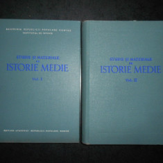 BARBU CAMPINA - STUDII SI MATERIALE DE ISTORIE MEDIE 2 volume (1956-1957)